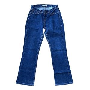 Women’s Levi’s 529 Boot Cut Curvy Dark Wash Mid Rise Denim 30x30 Size 8